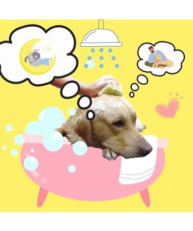 Jacobs Silicone Dog & Cat Bath Brush Scrubber - Shampoo Dispensing, Massage & Deshedding Tool for Sensitive Skin - Grooming Comb for Short & Long Haired Pets - Buy Online on SooperMarket.com