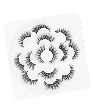 7 Pairs Reusable Thick Curly False Eyelashes Set - Enhance Your Look | International Shipping Available - Buy Online on SooperMarket.com