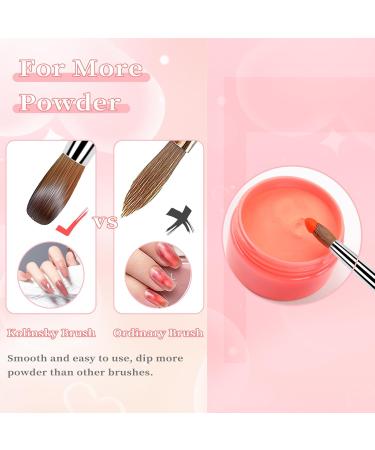 Angnya #16 Kolinsky Acrylic Nail Brush - Sable Hair Nail Art Tool for Gel & Acrylic Nails - Buy Online on SooperMarket.com
