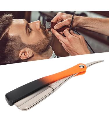 Straight Edge Razor Without Blade - Manual Mustache & Beard Shaver | Silver Beard Blade Holder for Precision Grooming - Buy Online on SooperMarket.com