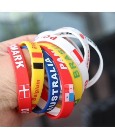 LUOEM Silicone Wristband Rubber Bracelet - Fashion Sports Wristbands for Teens & Adults - Pack of 6 (Rica) | Shop Internationally - Buy Online on SooperMarket.com