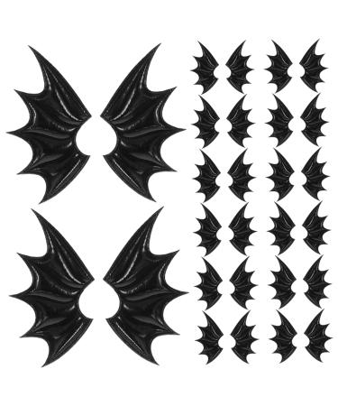 EXCEART 60 Pairs Diy Ears Wings Tiara Micro Toys Decor for Table Diy Evil Wings Glossy Decorative Material