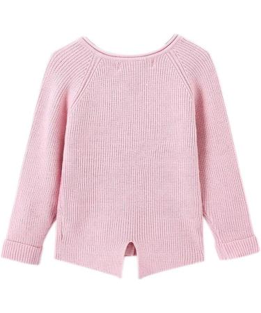 SMILING PINKER Toddler Girls Knit Cardigan Pink | Soft Warm Sweater 12-24 Months - Buy Online on SooperMarket.com