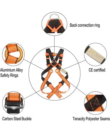 HeeJo Kids Body Youth Safety Zipline Climbing Belt - Orange (8-14 Years) - Buy Online on SooperMarket.com