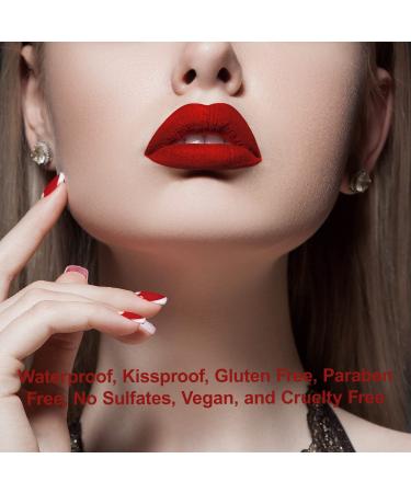 Mynena Red Matte Lipstick - Long-Lasting, Waterproof & Gluten-Free | Elle - Buy Online on SooperMarket.com