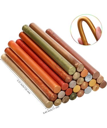 26 Pieces Glue Gun Sealing Wax Sticks for Wax Seal Stamp and Letter Retro Vintage Seal Glue Gun Sealing Wax Great for Wedding Invitations Cards Envelopes Wine Gift Wrapping (Metal Colors) - Buy Online on SooperMarket.com