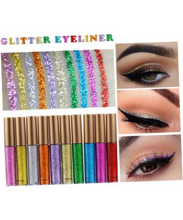 Healeved 10pcs Liquid Eyeliner Eyeshadow Eye Shadow Glitter Eyeliner Shinny Eyeliner - Buy Online on SooperMarket.com