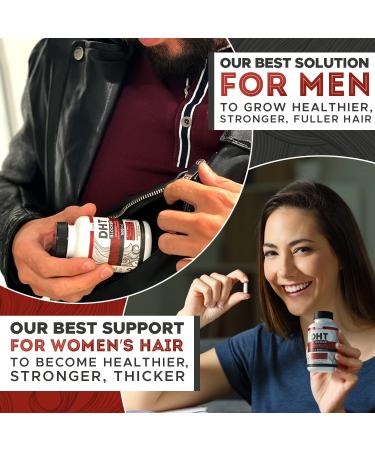 DHT Blocker Hair Growth Supplement with Biotin & Saw Palmetto - Natural Hair Loss Treatment for Women & Men - Buy Online on SooperMarket.com