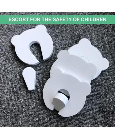 Kids Foam Door Stop 6PC Set - Baby Safety Finger Guard (White) - Buy Online on SooperMarket.com