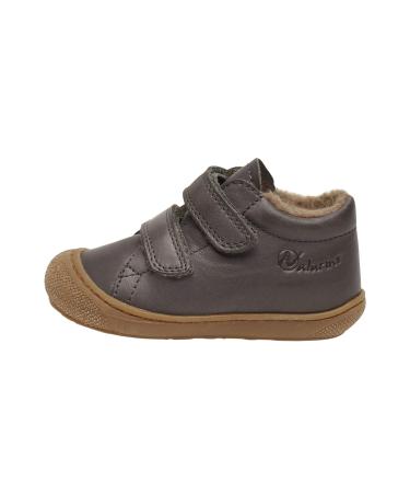 Naturino Cocoon VL-Leather First-Steps Shoes 6 UK Child Grey