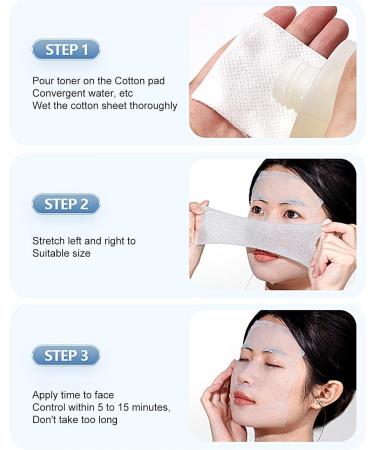 Makeup Remover Cotton Pads - Pack of 200 Wet Compress Cotton Sheets Ultra-Thin Cleansing Pads Super Fit Facial Pads Makeup Remover Tool Hondony - Buy Online on SooperMarket.com