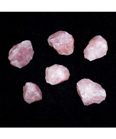 Natural Crystal Rough 30-40mm Natural Raw Rose Quartz Rough Love and Minerals Fish Tank 30-40 mm Pink