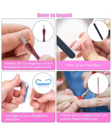 50-Piece Gel Nails Accessories Kit: Nail Art Brushes Foil Stickers Manicure Tapes & More International Shipping Available - Buy Online on SooperMarket.com
