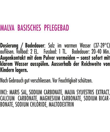 Vicopura Basebad Malva Sensitive - 1.200g Refill for Dry Scaly Skin | Fragrance-Free Care with Mallow Extract - International Shipping Available - Buy Online on SooperMarket.com