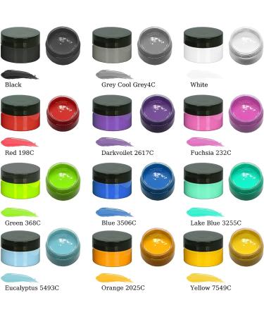 BOOLOOEN Chalk Silk Screen Stencils Paste - Self Adhesive Coatings for Grid Transfer Screen Inks - 12 Bottles - Buy Online on SooperMarket.com