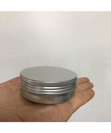 24 Pack 2 Oz Screw Top Aluminum Tin Cans for Lip Balm, Cosmetics & Candles - Metal Storage Jars with Screw Cap for Makeup, Salve & Tea - Buy Online on SooperMarket.com