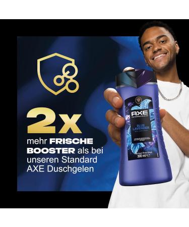 AXE Blue Lavender Shower Gel - 300ml Premium Body Wash for 12h Long-Lasting Freshness | Fine Fragrance Collection - Buy Online on SooperMarket.com