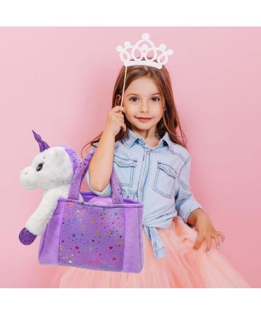 Latocos Unicorn Gifts for Girls Age 3-8: Plush Unicorn Stuffed Animal Blanket Bag - Perfect Kids Birthday or Christmas Present for Toddlers 3-8 Years Old - Buy Online on SooperMarket.com