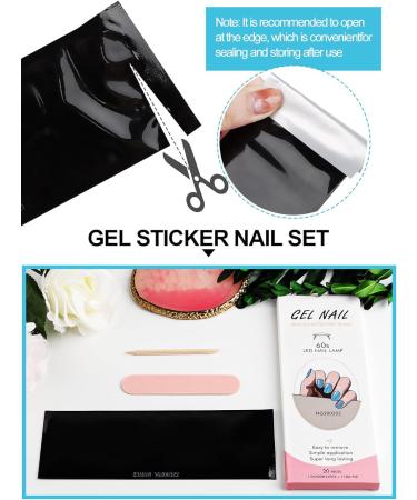 Kalolary 20PCS Nail Adhesive Wrap Gel Nail Polish Strips - Glitter Sky Blue - Self-Adhesive Stickers - UV/LED Lamp Required - Buy Online on SooperMarket.com