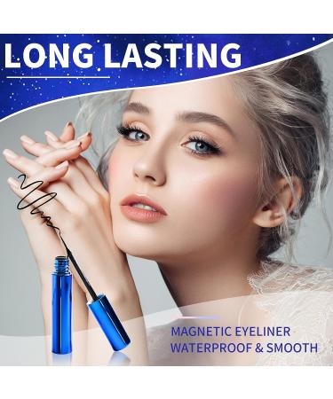 Premium Magnetic Eyelashes and Eyeliner Kit - 3D Natural Look, Lightweight & Sweatproof - Easy to Wear and Reusable - No Glue Needed (7 Pair) - Buy Online on SooperMarket.com