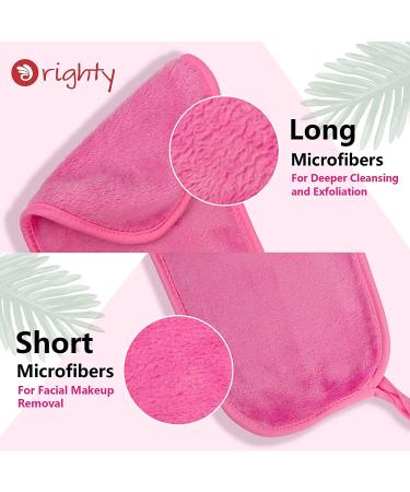 Orighty Makeup Remover Cloths 4-Pack - Reusable Microfiber Facial Cleansing Cloths for Instantly Removing Dirt, Makeup & Waterproof Mascara - 15.5 x 7.5 in - Blue/Purple/Black/Pink - 4 Count - Buy Online on SooperMarket.com