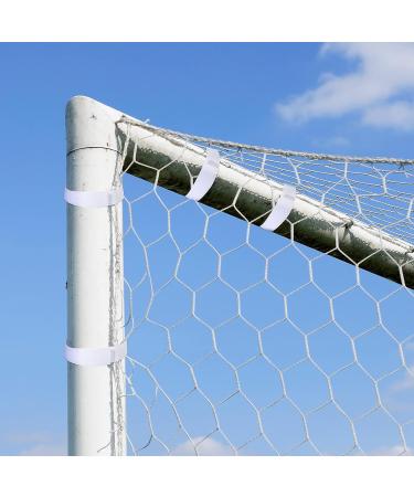 30 Pcs White Goal Net Straps for Soccer Training - 14 x 0.8 Inch - Boys Kids Soccer Attachment Straps - Simple Style - Buy Online on SooperMarket.com