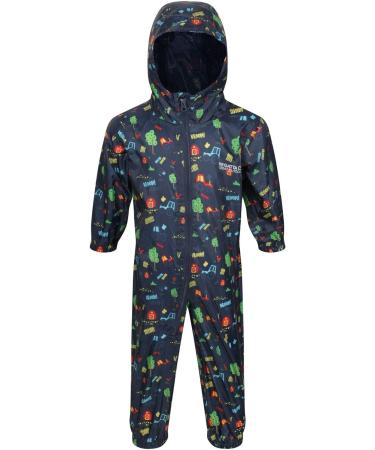 Regatta Kids Puddle Iv All-in-One Suit 6-12 Months - Tractor Blue | Unisex - Buy Online on SooperMarket.com