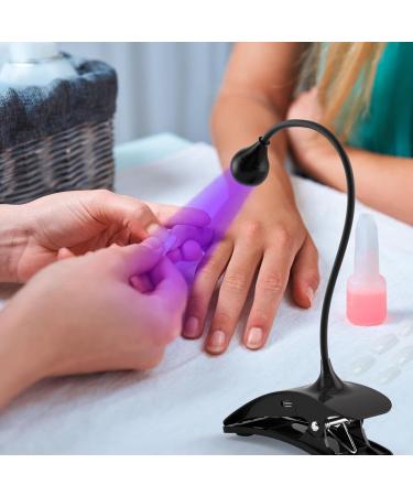 AORAEM 3W LED Nail Lamp - Portable Professional Gel Nail UV Light with Timers for Home DIY - Flash Cure Nail Polish - CC-Touch Black - Buy Online on SooperMarket.com