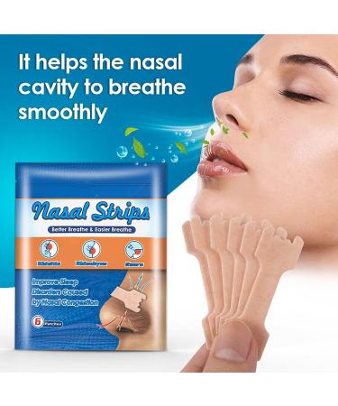 54pcs Nasal Strips - Acupuncture Point Patch for Congestion Relief and Snoring Reduction - Buy Online on SooperMarket.com