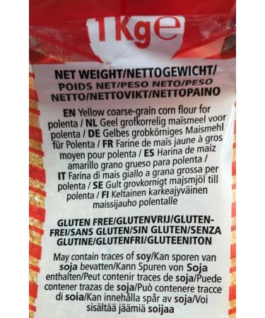 Valle Del Sole Bramata Oro Yellow Maize Gritz for Polenta 1KG - Premium Quality Italian Cornmeal - Buy Online on SooperMarket.com