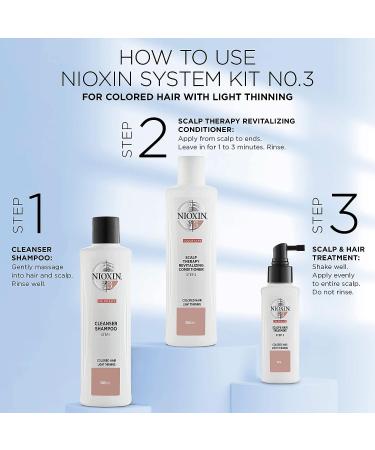 Nioxin System 3 Leave-In Treatment for Color-Treated Hair - 3.4 oz | Restore Fullness, Relieve Dry Scalp - Buy Online on SooperMarket.com