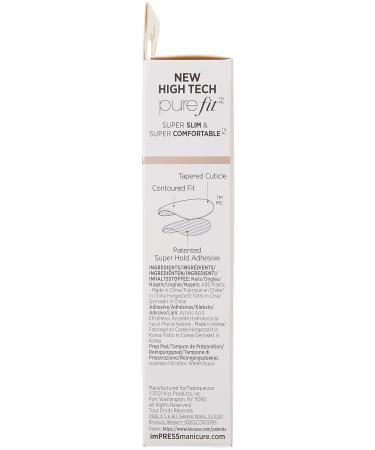 KISS imPRESS So French Press-On Manicure Nail Kit | PureFit Technology | Medium Length Nails | Includes Prep Pad, Mini Nail File, Cuticle Stick | 30 Fake Nails - Buy Online on SooperMarket.com