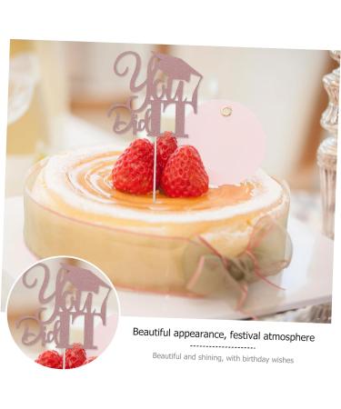 COOLHIYA 10pcs 2021 Graduation Cake Arrangement Graduation Party Supplies Glitter Graduation Pick Class of 2021 Graduation Cupcake Topper High School Grad Trencher Cap Cover Paper Food Golden 13x13.5cm - Buy Online on SooperMarket.com