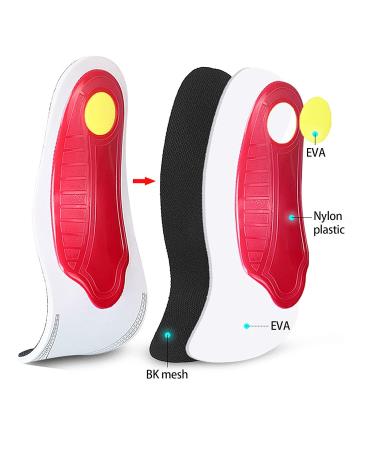 YUECI Orthopedic Insoles for Flat Feet & Plantar Fasciitis - Comfort Shoe Inserts for Men & Women - Buy Online on SooperMarket.com