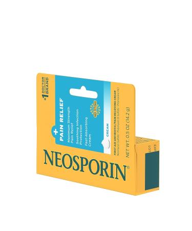 Neosporin Maximum Strength Pain Relief Cream - First Aid Antibiotic & Analgesic for Cuts Scrapes & Burns - Polymyxin B & Pramoxine HCl 0.5 oz | Shop Internationally - Buy Online on SooperMarket.com