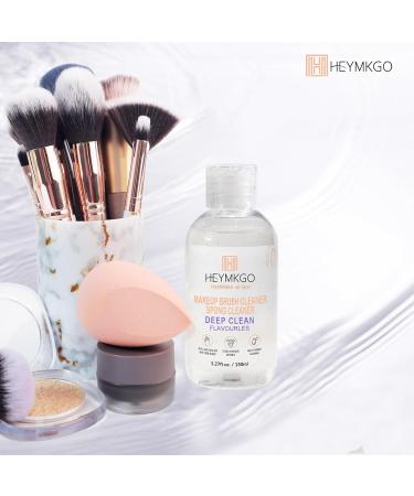 HEYMKGO Makeup Brushes Cleaner for Deep Cleaning All Types of Brushes Sponge and Puff Fragrance-Free No Harsh Chemicals & Cruelty-Free for Makeup Lovers & Professionals 5.27fl.oz./150ml - Buy Online on SooperMarket.com