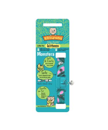 Kittyrama botanical collars for cats/kittens.Awarded.Hypoallergenes quick release Breakaway comfortable and soft.Veterinarian approved.Kitten Monstera Kitten Kitten Monstera