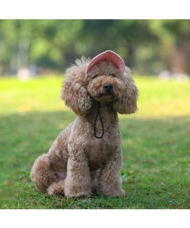 BT BEAR Hunde tz Baseball Cap with Ear Holes for Small & Medium Dogs | Adjustable Summer Outdoor Gear in Batik-Rosa - Buy Online on SooperMarket.com