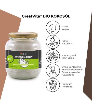 Buy Mituso Organic Virgin Coconut Oil 1000ml in Glass - Premium Quality International Shipping - Buy Online on SooperMarket.com