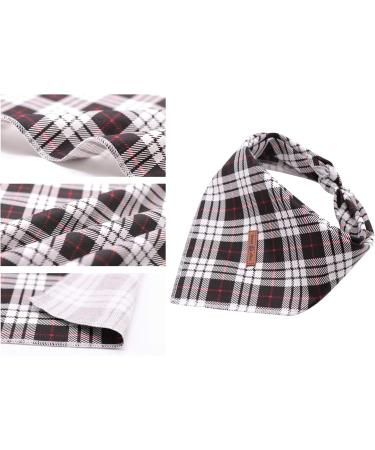 Shop Lionet Paws Black Checkered Dog Bandana for Small Medium & Large Dogs | Triangle Headscarf & Hill Towel - 1 Pack - Buy Online on SooperMarket.com
