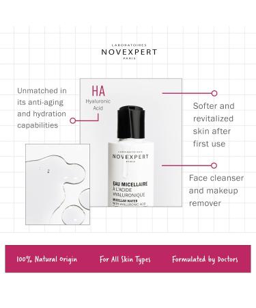 Buy Novexpert Micellar Water with Hyaluronic Acid 200ml - Hydrating Cleansing for Women | International Shipping Available - Buy Online on SooperMarket.com