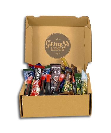 Enjoyment box with 500g instant coffee cappuccino espresso and cocoa in mix soluble powder in taste such as filter coffee - the storage box for offices at home or on the go.500 g (1 Pack)