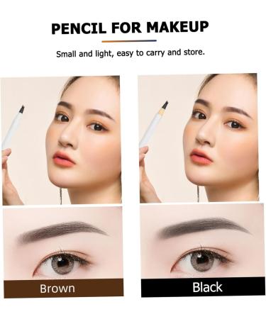 Angoily 8 Pcs Four Forked Eyebrow Pencil Miss Cosmetic Eyebrow Powder - Buy Online on SooperMarket.com