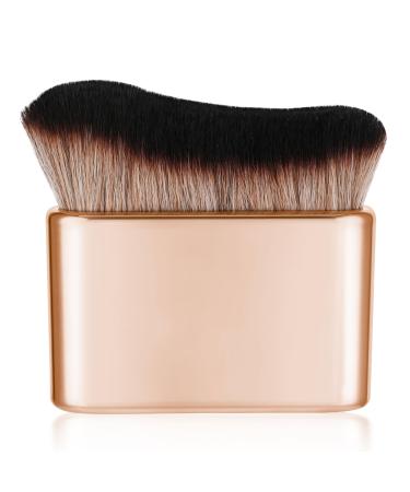 Amaxiu Self Tanner Brush Bronzer Self Tan Brush Self Tanning Brush Applicator Face Body Makeup Brush Sunscreen Brush Make Up Kabuki Brush(Rose Gold)