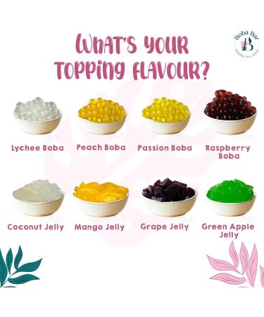 Boba Bar London | Tropical Treasures Fruit Bubble Tea Kit | 8 Fruit Tea Flavours | 8 Boba & Jelly Toppings | Tapioca Pearls | 8 Bamboo Straws | 8 Tea Bags | 2 Recipe Cards Boba Bar London | Tropical Treasures Fruit Bubble Tea Kit | 8 Fruit Tea Flavours |  - Buy Online on SooperMarket.com