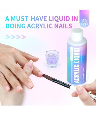 Saviland 120ml Monomer Acrylic Nail Liquid - Non-Yellowing MMA-Free Formula for Nail Extensions and Carving - Home DIY or Salon Use - Buy Online on SooperMarket.com