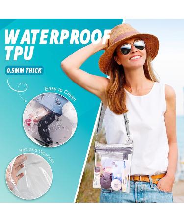 EASYFUN Clear Purse Bag Crossbody Bag with Front Pocket Stadium Approved Large for Adult Grey - Buy Online on SooperMarket.com