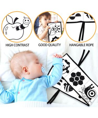 Shop Black & White Fabric Baby Books | Soft Contrast Learning Toys for 0+ Months - Buy Online on SooperMarket.com