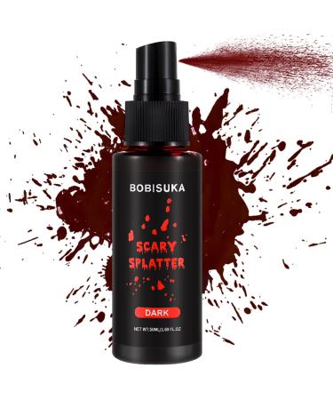 BOBISUKA Fake Blood Spray for Cosplay - Vampire Blood Washable for Clothes and Face - Fake Blood Makeup