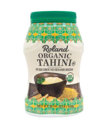 Roland Foods Organic Tahini From Pure Ground Sesame Seed, Specialty Imported Food, 1-Pound Jar